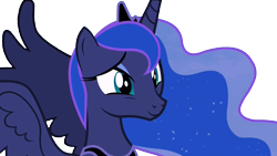 Size: 1920x1080 | Tagged: safe, edit, edited screencap, editor:childofthenight, screencap, princess luna, alicorn, pony, a royal problem, background removed, cute, female, happy, lunabetes, mare, not a vector, simple background, solo, spread wings, transparent background, wings