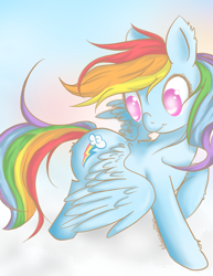 Size: 612x792 | Tagged: safe, artist:lilmisswaffles, rainbow dash, pegasus, pony, digital art, female, mare, solo