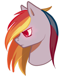 Size: 533x633 | Tagged: safe, artist:weepindood, derpibooru import, rainbow dash, pegasus, pony, female, mare, simple background, solo, transparent background