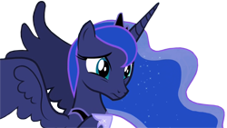 Size: 1920x1080 | Tagged: safe, edit, edited screencap, editor:childofthenight, screencap, princess luna, alicorn, pony, a royal problem, background removed, cute, female, lunabetes, mare, raised hoof, simple background, solo, spread wings, transparent background, wings