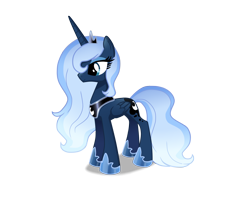 Size: 1500x1200 | Tagged: safe, artist:sugaryicecreammlp, princess luna, alicorn, pony, alternate design, s1 luna, simple background, solo, transparent background