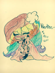 Size: 346x461 | Tagged: safe, artist:dashiexo, derpibooru import, rainbow dash, cat, human, :3, blanket, cuddling, cute, humanized, snuggling, traditional art