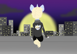 Size: 1980x1380 | Tagged: safe, artist:nootaz, oc, oc:nootaz, anthro, city, cityscape