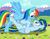 Size: 1089x843 | Tagged: safe, artist:royalrainbow51, derpibooru import, rainbow dash, oc, oc:ford mustang, pegasus, pony, canon x oc, female, male, shipping, straight