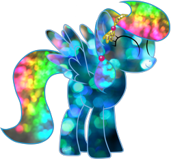 Size: 5008x4651 | Tagged: safe, artist:luuandherdraws, rainbow dash, pegasus, pony, absurd resolution, crystallized, solo