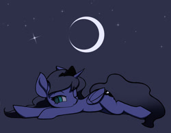 Size: 1796x1391 | Tagged: source needed, useless source url, safe, artist:ccc, princess luna, alicorn, pony, crown, female, jewelry, mare, moon, one eye closed, regalia, solo