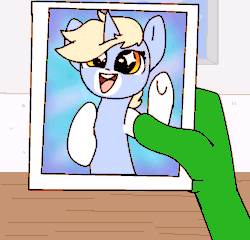 Size: 980x940 | Tagged: safe, artist:nootaz, oc, oc:anon, oc:nootaz, pony, unicorn, animated, chest fluff, cute, female, floppy ears, freckles, frown, glare, grumpy, looking at you, mare, offscreen character, open mouth, party pooper pants, pov, smiling, socks (coat marking), solo focus, spongebob squarepants, starry eyes, unamused, underhoof, waving, wingding eyes