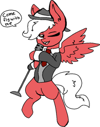Size: 580x732 | Tagged: safe, artist:nootaz, oc, oc only, oc:cocacolalicious, pony, clothes, commission, microphone, simple background, solo, suit, transparent background