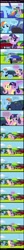 Size: 1306x13797 | Tagged: safe, artist:garretthegarret, fluttershy, rainbow dash, twilight sparkle, pegasus, pony, car, chevrolet, chevrolet blazer, comic, jaguar, jaguar xk, morris, morris marina, muffin, top gear