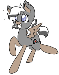 Size: 624x797 | Tagged: safe, artist:nootaz, oc, oc only, oc:ghostie spooks, pegasus, pony, cute, simple background, solo, transparent background