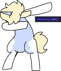 Size: 436x511 | Tagged: safe, artist:nootaz, oc, oc only, oc:nootaz, dab, derpibooru, meta, milestone, simple background, solo, tags, transparent background