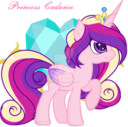 Size: 1024x1014 | Tagged: safe, artist:angelamusic13, princess cadance, alicorn, pony, base used, deviantart watermark, obtrusive watermark, solo, watermark, younger