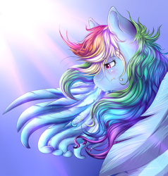 Size: 1900x2000 | Tagged: safe, artist:red-soulfire, rainbow dash, pegasus, pony, detailed background, female, mare, solo