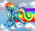 Size: 3312x3000 | Tagged: safe, artist:corelle-vairel, rainbow dash, pegasus, pony, flying, solo, wonderbolts uniform