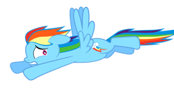 Size: 1900x1200 | Tagged: safe, derpibooru import, rainbow dash, pegasus, pony, asset, flying away, photoshop, scared, solo