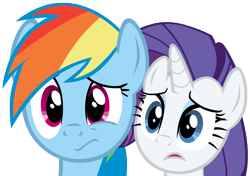 Size: 6400x4500 | Tagged: safe, artist:mrlolcats17, rainbow dash, rarity, pegasus, pony, unicorn, dragon quest, absurd resolution, simple background, transparent background, vector