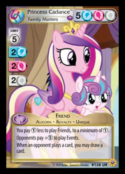 Size: 344x480 | Tagged: safe, princess cadance, princess flurry heart, alicorn, pony, once upon a zeppelin, baby, baby pony, ccg, enterplay, female, friends forever (enterplay), mama cadence, merchandise, mother and child, mother and daughter, parent and child