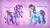 Size: 1861x1058 | Tagged: safe, artist:animagicworld, derpibooru import, rainbow dash, rainbow dash (g3), wysteria, g3, traditional art