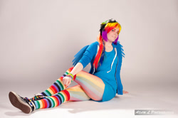 Size: 900x599 | Tagged: safe, artist:goblincreations, rainbow dash, human, cosplay, irl, irl human, photo, solo