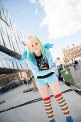 Size: 480x721 | Tagged: safe, rainbow dash, human, cosplay, irl, irl human, photo