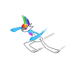 Size: 2000x2000 | Tagged: artist needed, safe, rainbow dash, pegasus, pony, gallade, pokémon, solo