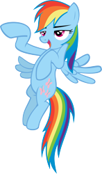 Size: 3395x5793 | Tagged: safe, artist:iamadinosaurrarrr, rainbow dash, pegasus, pony, absurd resolution, simple background, solo, swapped cutie marks, transparent background, vector