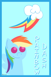 Size: 1400x2100 | Tagged: safe, artist:toonboy92484, rainbow dash, pegasus, pony, female, mare, simple background, solo