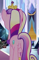 Size: 471x718 | Tagged: safe, screencap, princess cadance, alicorn, pony, the beginning of the end, animation error, cropped, plot