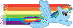 Size: 147x58 | Tagged: safe, artist:super-hedgehog, rainbow dash, pegasus, pony, ms paint, pixel art, solo