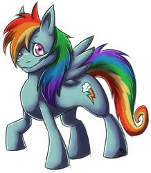 Size: 545x624 | Tagged: safe, artist:xnir0x, rainbow dash, pegasus, pony, female, mare, simple background, solo, transparent background