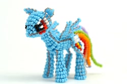 Size: 1500x1000 | Tagged: safe, artist:agentdoppelnuller, rainbow dash, pegasus, pony, bald, craft, photo, solo, wip