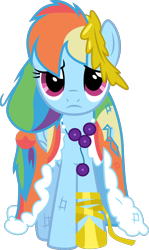 Size: 824x1383 | Tagged: safe, artist:tourniquetmuffin, rainbow dash, pegasus, pony, the best night ever, clothes, clothing damage, dress, gala dress, messy mane, scratches, simple background, solo, transparent background, vector
