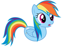 Size: 900x687 | Tagged: safe, rainbow dash, duck, duck pony, pegasus, pony, female, open mouth, rainbow dash is a duck, rainbow duck, simple background, solo, transparent background