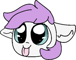 Size: 424x332 | Tagged: safe, artist:nootaz, oc, oc only, oc:sophi, :p, commission, floppy ears, icon, silly, simple background, solo, tongue out, transparent background