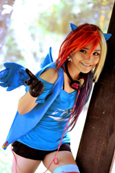 Size: 900x1350 | Tagged: safe, artist:danishahorusso, rainbow dash, human, cosplay, irl, irl human, photo, solo