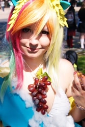 Size: 428x640 | Tagged: safe, rainbow dash, human, cosplay, irl, irl human, photo