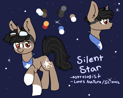 Size: 926x742 | Tagged: safe, artist:nootaz, oc, oc:silent star, pony, unicorn, reference sheet