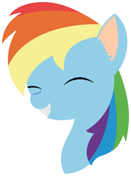 Size: 2237x3000 | Tagged: safe, artist:hankovich, rainbow dash, pegasus, pony, blue coat, female, mare, minimalist, multicolored mane, solo