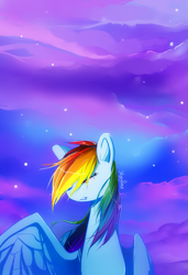 Size: 617x900 | Tagged: safe, artist:skyeypony, derpibooru import, part of a set, rainbow dash, pegasus, pony, crying, sad, solo, windswept mane