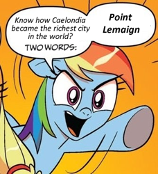 Size: 334x366 | Tagged: safe, rainbow dash, pegasus, pony, bastion (game), exploitable meme, meme, two words meme