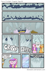 Size: 792x1224 | Tagged: safe, artist:donzatch, applejack, princess cadance, alicorn, earth pony, pony, comic:tale of twilight, comic, magic