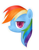 Size: 1024x1326 | Tagged: safe, artist:dreamfang, rainbow dash, pegasus, pony, bust, portrait, solo