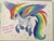 Size: 1024x768 | Tagged: safe, artist:kawaiiponeoverlord, derpibooru import, rainbow dash, pegasus, pony, rainbow power, solo, traditional art