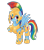 Size: 840x952 | Tagged: artist needed, safe, rainbow dash, pegasus, pony, armor, gold, soldier, solo