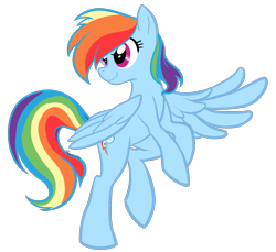 Size: 2148x1971 | Tagged: safe, artist:nessacity, rainbow dash, pegasus, pony, simple background, solo, transparent background, vector