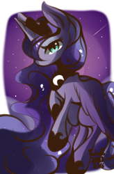 Size: 508x773 | Tagged: safe, artist:tohupo, princess luna, alicorn, pony, female, mare, solo