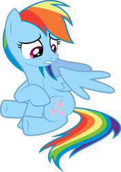 Size: 10000x14239 | Tagged: safe, rainbow dash, pegasus, pony, magical mystery cure, absurd resolution, simple background, solo, swapped cutie marks, transparent background, vector