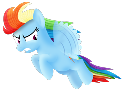 Size: 1500x1100 | Tagged: safe, artist:silberhase, derpibooru import, rainbow dash, pegasus, pony, flying, solo