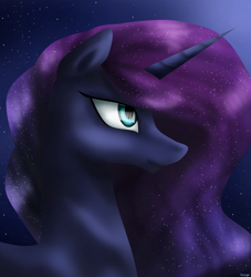 Size: 1024x1126 | Tagged: safe, artist:iseppe, princess luna, alicorn, pony, female, mare, solo