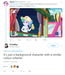 Size: 774x902 | Tagged: safe, screencap, princess cadance, rose heart, summer solstice (character), better together, equestria girls, five lines you need to stand in, background human, camera shot, female, katrina hadley, meta, not celestia, offscreen character, twitter